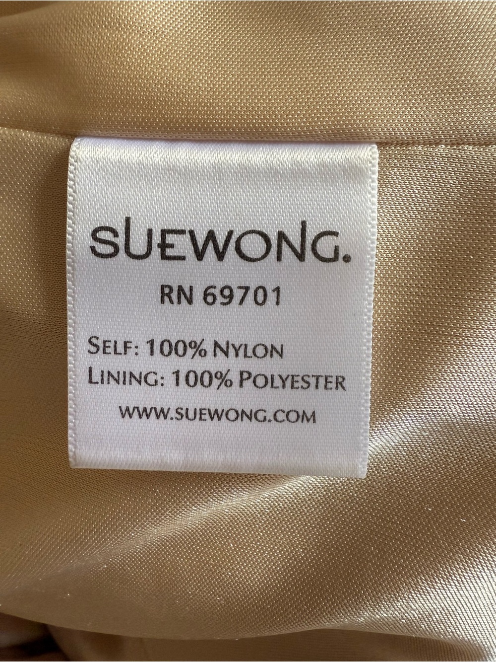 Sue Wong Nocturne Nude Tan Beaded Dress Size 6 - Picture 8 of 9